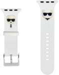 Karl Lagerfeld Apple Watch szíj 38/ 40/ 41 mm Karl Lagerfeld és Choupette fehér (OS-0347)