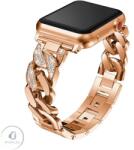 Luxury Apple Watch szíj 38/ 40/ 41 mm Luxury V3 fém - rosegold (OS-0042)