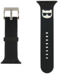 Karl Lagerfeld Apple Watch szíj 42/ 44/ 45/ 46 /49 mm Karl Lagerfeld Choupette Head fekete (OS-0233)