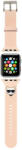 Karl Lagerfeld Apple Watch szíj 38/ 40/ 41 mm Karl Lagerfeld Choupette Head rózsaszín (OS-0312)