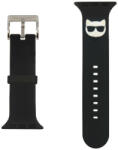 Karl Lagerfeld Apple Watch szíj 38/ 40/ 41 mm Karl Lagerfeld Choupette Head fekete (OS-0235)