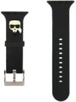 Karl Lagerfeld Apple Watch szíj 42/ 44/ 45/ 49 mm Karl Lagerfeld Karl Head fekete (OS-0342)