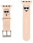Karl Lagerfeld Apple Watch szíj 42/ 44/ 45/ 49 mm Karl Lagerfeld Karl és Choupette rózsaszín (OS-0343)