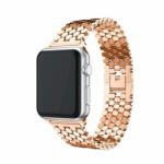 Utángyártott Apple Watch szíj (38/40/41/42mm(Series 10), rozsdamentes acél méhsejt - rosegold (OS-0334)