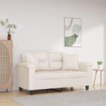 vidaXL Perne decorative, 2 buc. , bej, 40x40 cm, microfibră (349500)