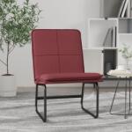 vidaXL Scaun de relaxare, roșu vin, 54x75x76 cm, piele artificială (351334)