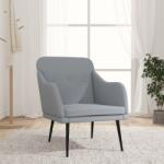 vidaXL Fotoliu, gri deschis, 63x76x80 cm, textil (351474)