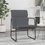 vidaXL Scaun de relaxare, gri, 55x64x80 cm, piele artificială (351363)