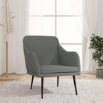 vidaXL Fotoliu, gri închis, 63x76x80 cm, textil (351475)
