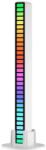  Hangvezérlésű RGB LED lámpa fehér (iOS, Android) (D08-RGB)