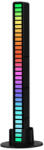  Hangvezérlésű RGB LED lámpa fekete (iOS, Android) (D08-RGB)