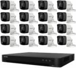 Hikvision Sistem de supraveghere Hikvision 16 camere 8MP 4 in 1, 2.8mm, IR 30m, DVR 16 canale 4K SafetyGuard Surveillance