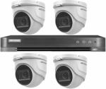 Hikvision Kit supraveghere video Hikvision 4 camere interior 4 in 1, 8MP, 2.8mm, IR 30m, DVR 4 canale 4K 8MP SafetyGuard Surveillance