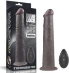 Lovetoy 10'' Dual Layered Silicone Rotator Brown - vibriteszt
