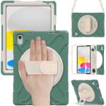  Husă EMMERALD durabilă pentru Apple iPad (A16) 2025 / iPad 2022 GREEN SOLID