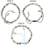  Bratara Jasp kiwi Margele Rotunde 6-6, 5 mm - Accesorii Agrint 925 - Gold Filled - 1 Buc
