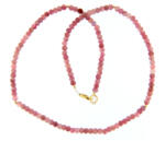  Colier din Turmalina Roz Disc Fatetat 2, 5-3 x 4 mm - Accesorii Gold Filled