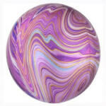  Fólia gömb lufi 16" 40cm Orbz, Marble lila, n4139501 (LUFI494230)
