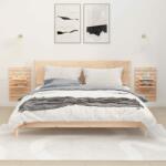 vidaXL Rafturi noptiere de perete, 2 buc. , lemn masiv de pin (824763) Raft