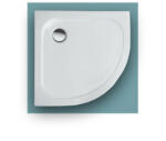 LunArt Anette íves zuhanytálca 80x80 cm, fehér 5999123011060 (5999123011060)