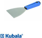 Kubala 0526 SILVER LINE profi spakli, inox - 100 mm (kúposan köszörült lap, 2K lágy markolat) (0526)