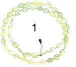  Colier din Prehnit Natural Oval Fatetat 7-8 x 5-7 mm - Accesorii Argint 925 - Gold filled