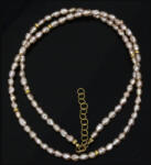  Colier din Perle de Cultura Alba Bob de Orez 3-5 x 3 mm - Accesorii Gold Filled