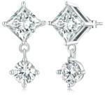 BeSpecial Cercei argint cu zirconii pendulare (EZT0113)