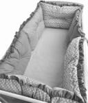 Deseda Set de 6 bucati aparatori protectii laterale patut 120x60 cm deseda mix zig zag-buline - gri