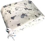Deseda Set 4 aparatori laterale pufoase h35 pat 140x70 cm litere nazdravane