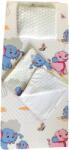 Deseda Set 3 piese de iarna paturica cu cearsaf si pernuta pentru pat 160x80 cm deseda animale Lenjerii de pat bebelusi‎, patura bebelusi
