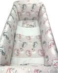 Deseda Aparatori laterale protectii pat 120x60 cm deseda maxi unicorni roz