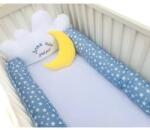 Deseda Aparatori laterale protectii pat cu bumper 140x70 cm deseda somn usor puisor albastru