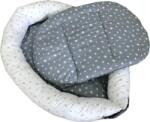 Deseda Cuib baby nest bebelusi forma ovala stelute gri