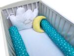 Deseda Aparatori laterale protectii pat cu bumper 120x60 cm deseda somn usor puisor turquoise