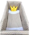 Deseda Aparatori laterale protectii pat 140x70 cm deseda maxi zig-zag bej