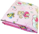 Deseda Aparatori laterale protectii laterale pat pufoase 140x70 cm h35cm deseda ursuleti cu albinute pe roz