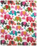 Deseda Plapuma din finet 140x110 cm deseda elefantei roz Lenjerii de pat bebelusi‎, patura bebelusi