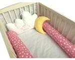 Deseda Aparatori laterale protectii pat cu bumper 140x70 cm deseda somn usor puisor roz