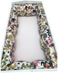 Deseda Set pernute pufoase aparatori laterale protectii pat 120x60 cm deseda elefantei maro