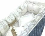 Deseda Aparatori din 13 pernute lux by deseda pt pat 120x 60 cm alb auriu