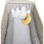 Deseda Aparatori laterale protectii pat cu bumper 140x70 cm deseda somn usor puisor gri