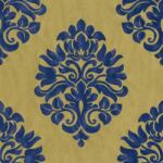  Rasch En Suite 545722 klasszikus nagyformátumú barokk díszítőminta aranysárga kék tapéta (545722)