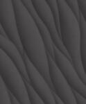  Decoprint Affinity AF24534 Grafikus háromdimenziós hatású hullám (lángnyelv) minta sötétszürke antracit tapéta (AF24534)