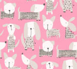  As-Creation Boys & Girls 6, 36755-2 Gyerekszobai grafikus kutyusok pink fehér bézs szürke ezüst fekete tapéta (36755-2)