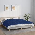 vidaXL Pătură cu greutăți, albastru, 155x220 cm, 7 kg, material textil (350740) Patura