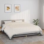vidaXL Pătură cu greutăți, crem deschis, 220x260 cm, 11 kg, textil (350766) Patura