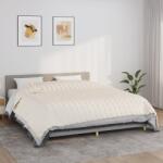 vidaXL Pătură cu greutăți, crem deschis, 235x290 cm, 15 kg, textil (350769) Patura