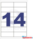  Etikett címke, 99, 1x38mm, 100 lap, 14 címke/lap (ET99138) - nyomtassotthon