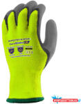  Kesztyű akril, bélelt, Hi-Viz sárga színű, 10-es kötésű, 9-es méretű (47480)